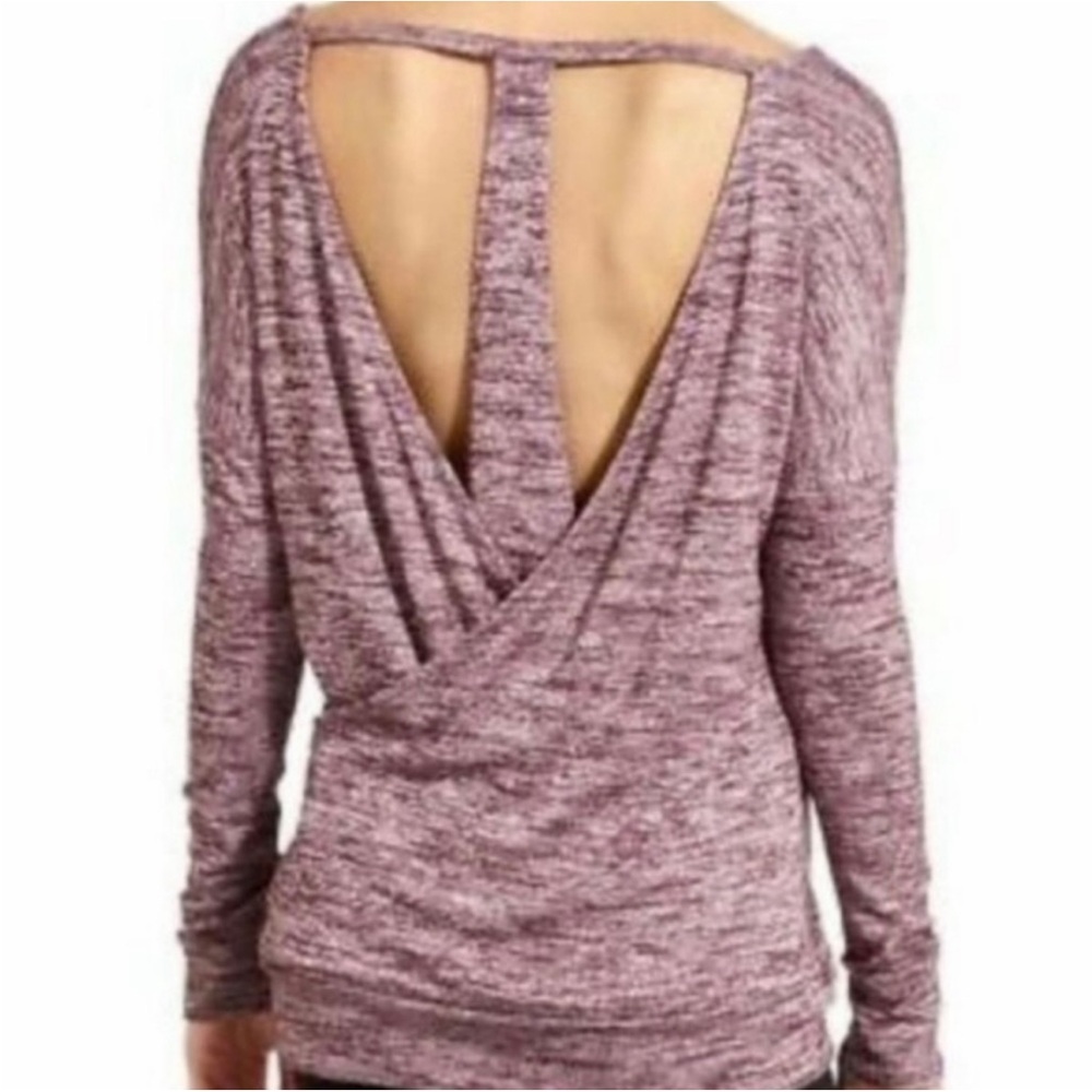 Athleta Raspberry Pose Cutout Back Top Women's M